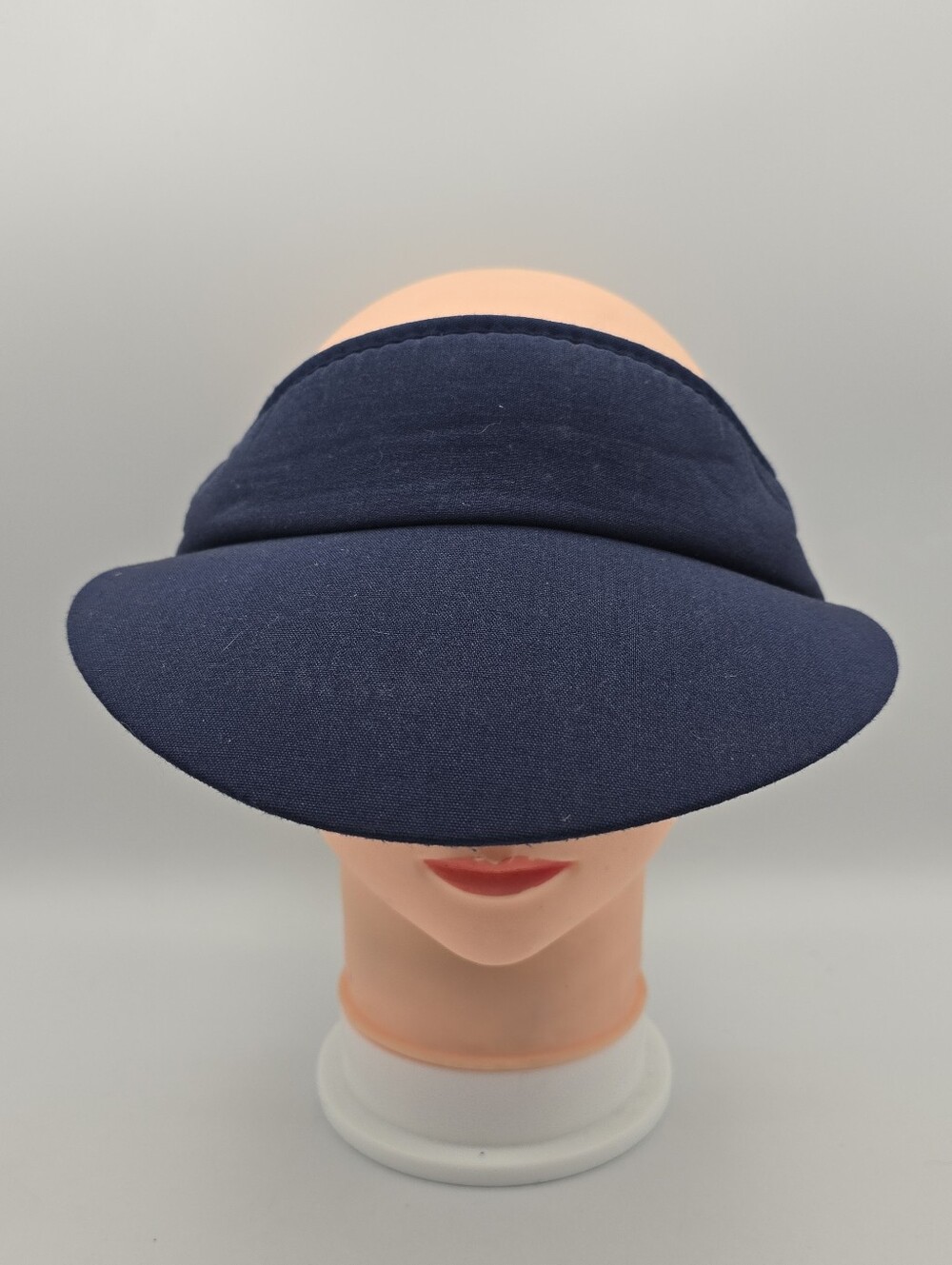 Navy Blue Wide Bill Golf Elastic Back Sun Visor
